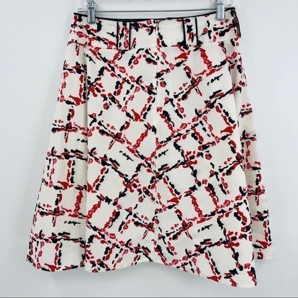 Bernardo Women’s 6 Retro Bohemian Vibes Diamond Print Circle Skirt w Belt Loops - Picture 9 of 9